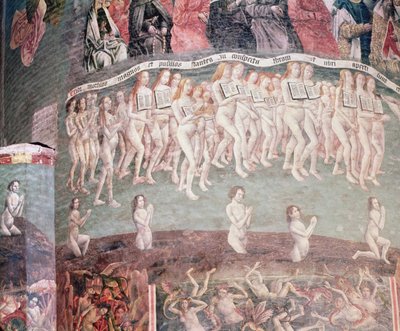 The Last Judgement: The Resurrected Carrying the Book of Their Life Around Their Necks (detail) by French School